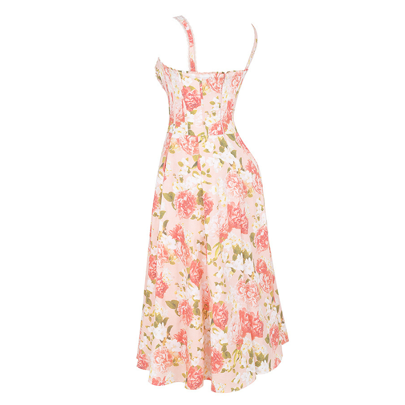 Peony Floral Printed Design Sundress