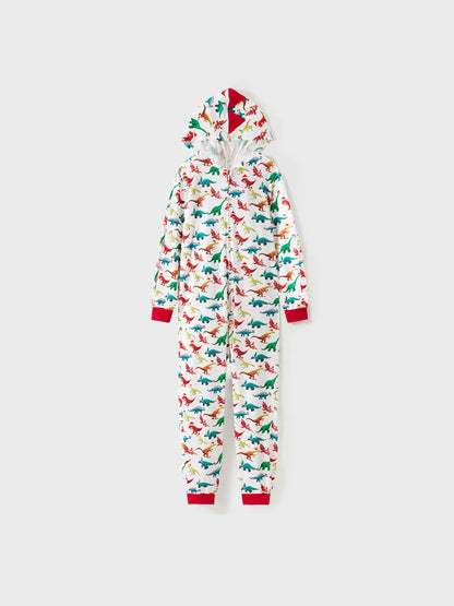 Christmas Family Pajamas With 3D Hooded Design Women