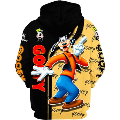 Goofy Pattern Design Hoodie and Leggings Set