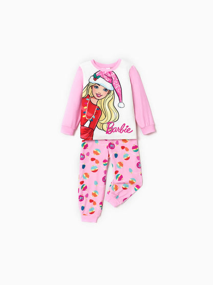 Barbie Mom And Me Christmas Print Pajama Set Kids