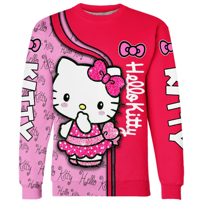 Hello Kitty Design Hoodie And Leggings Set Sweatshirt