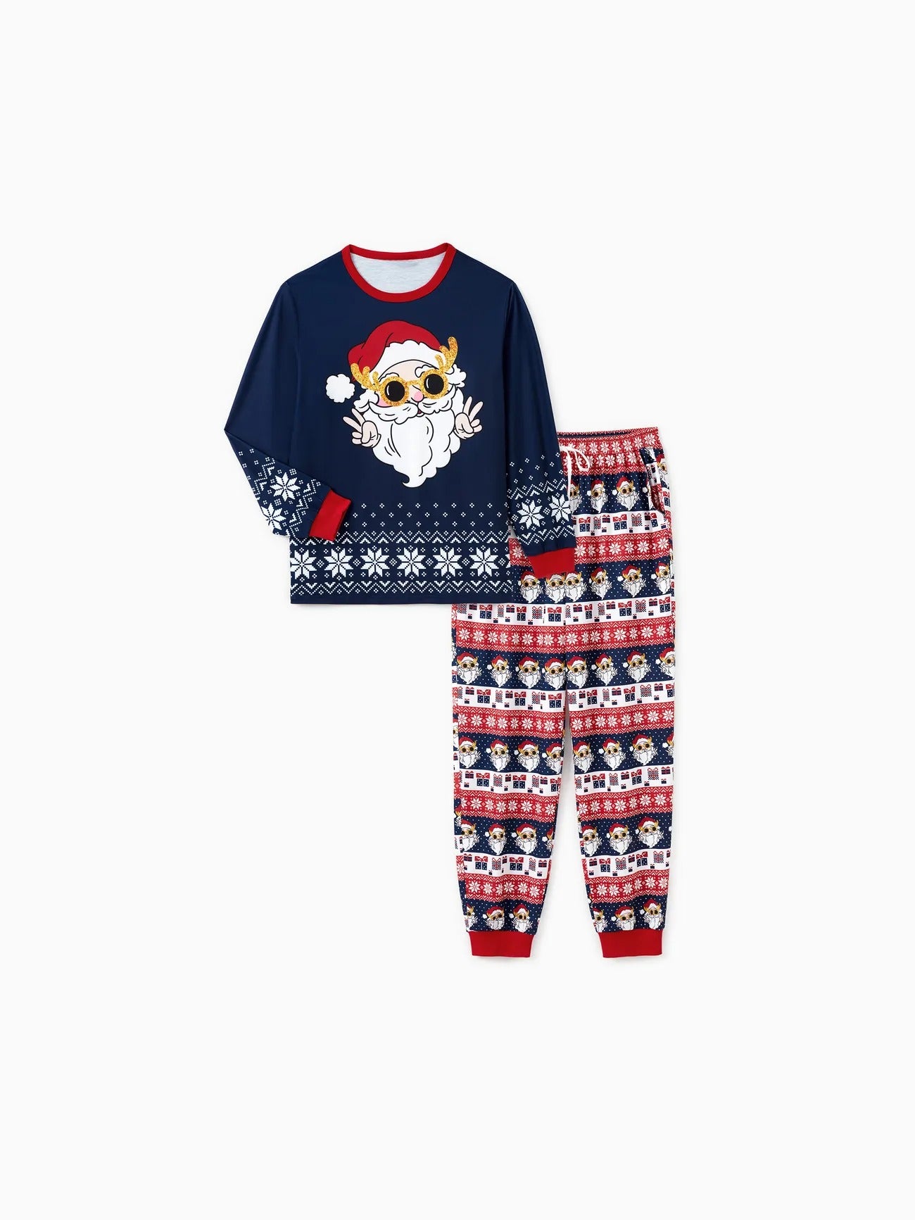 Matching Family Santa Graphic Pajama Set Men