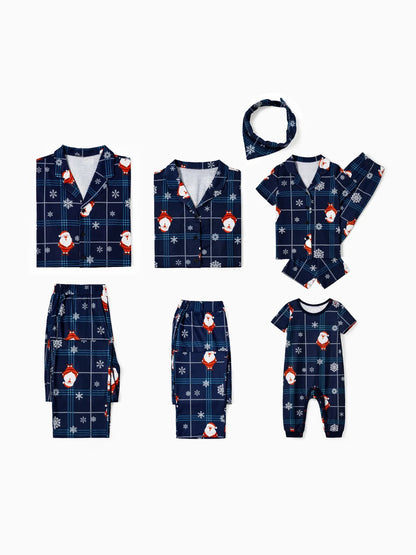 Christmas Family Pajama Set With Santa Print Baby 3M