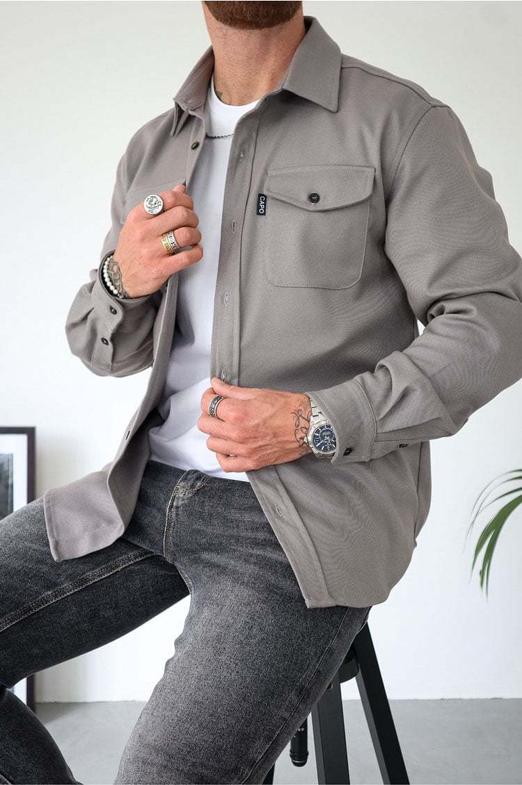 Button Down Shirt Jacket