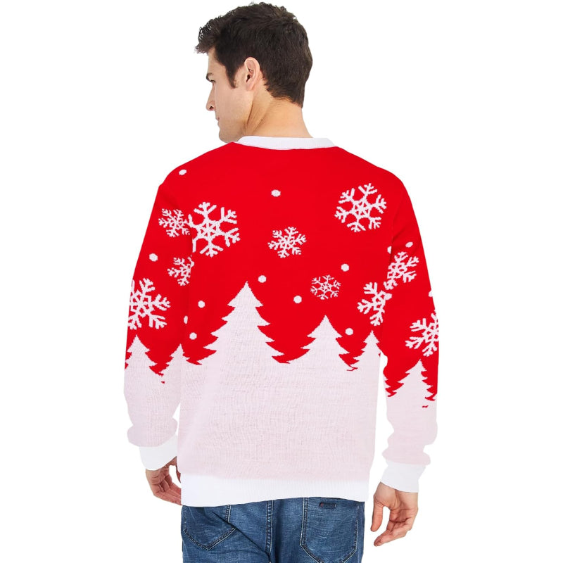 Santa Festive Ride 3D LED Light Up Sweatshirt