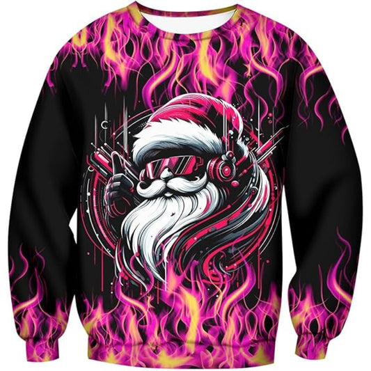 3D Santa Christmas Sweatshirt 6XL