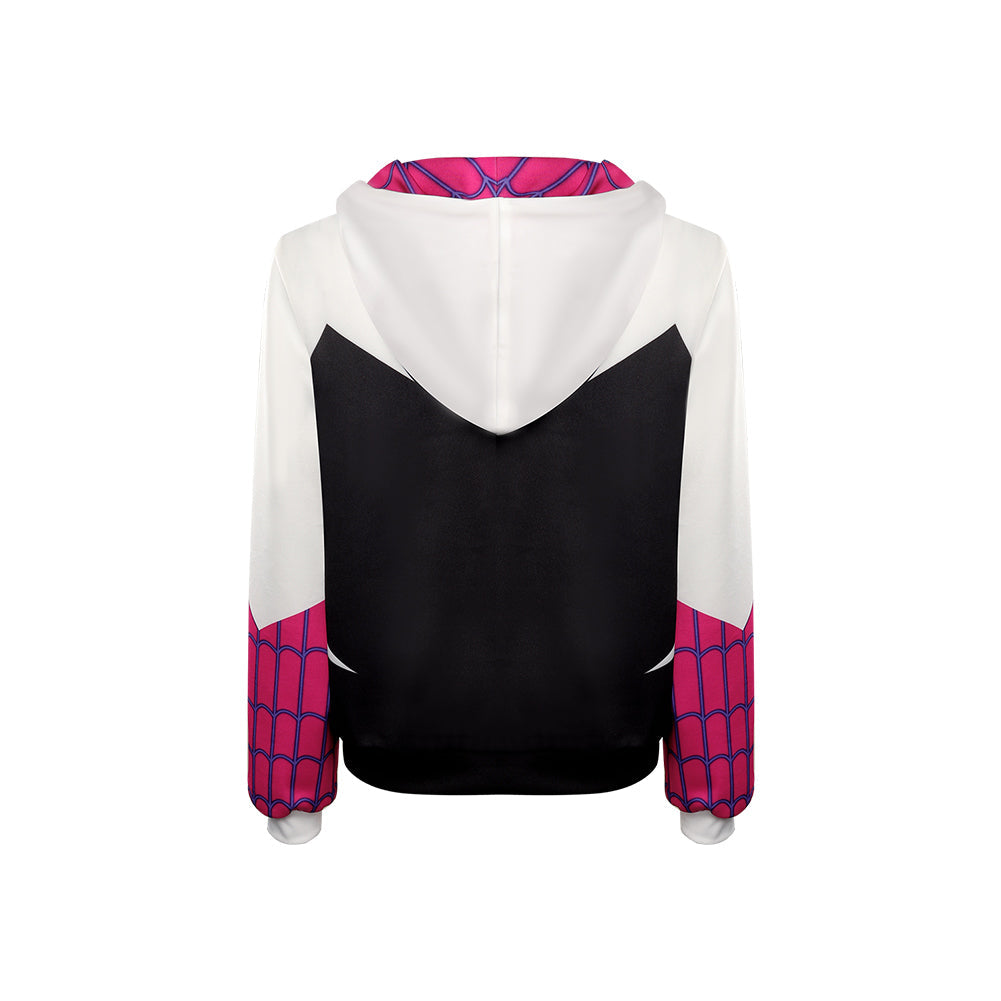 The Spider Verse  Gwen Stacy Costume Hoodie