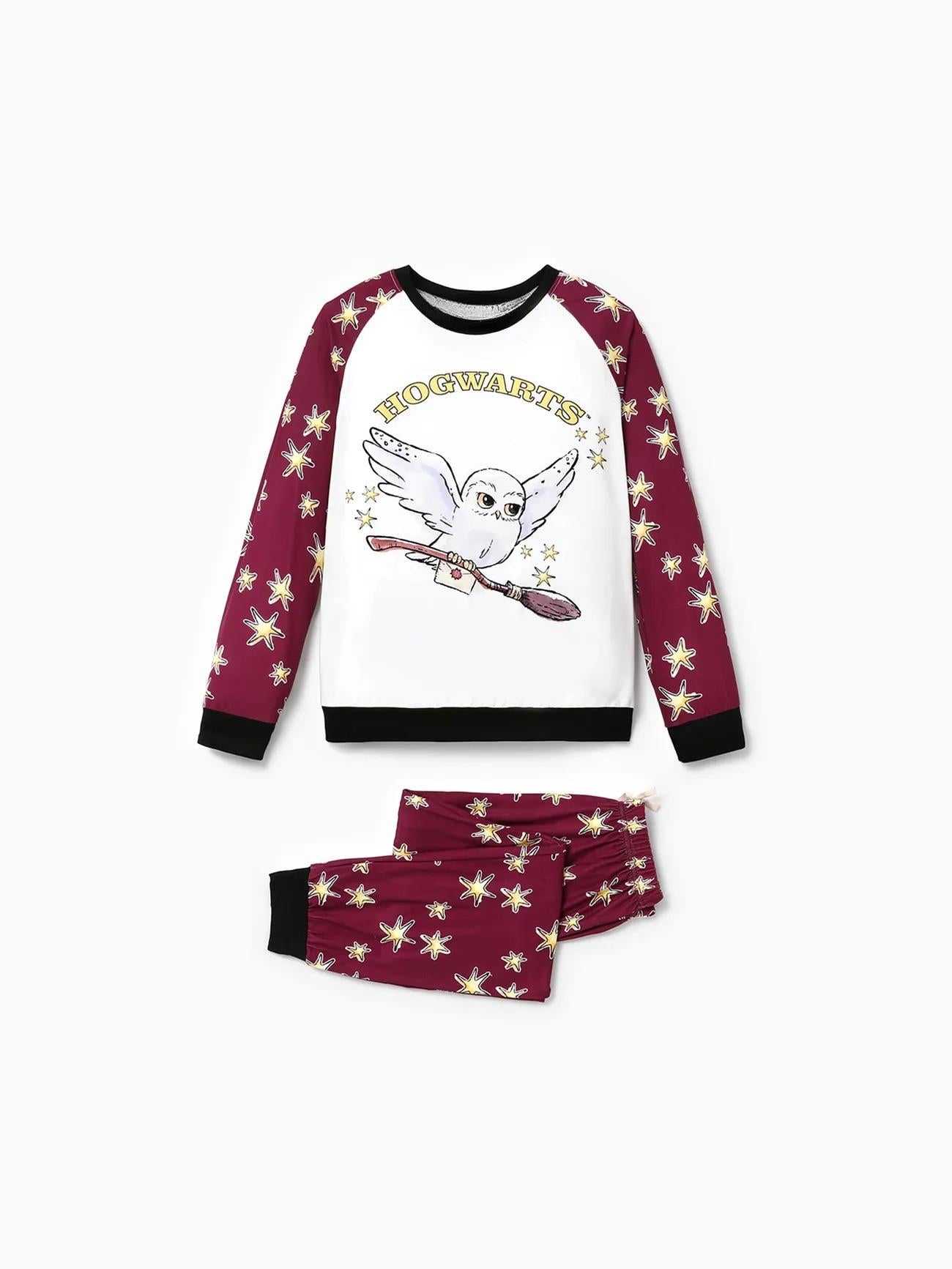 Harry Potter Owl Design Christmas Family Pajama Set Women