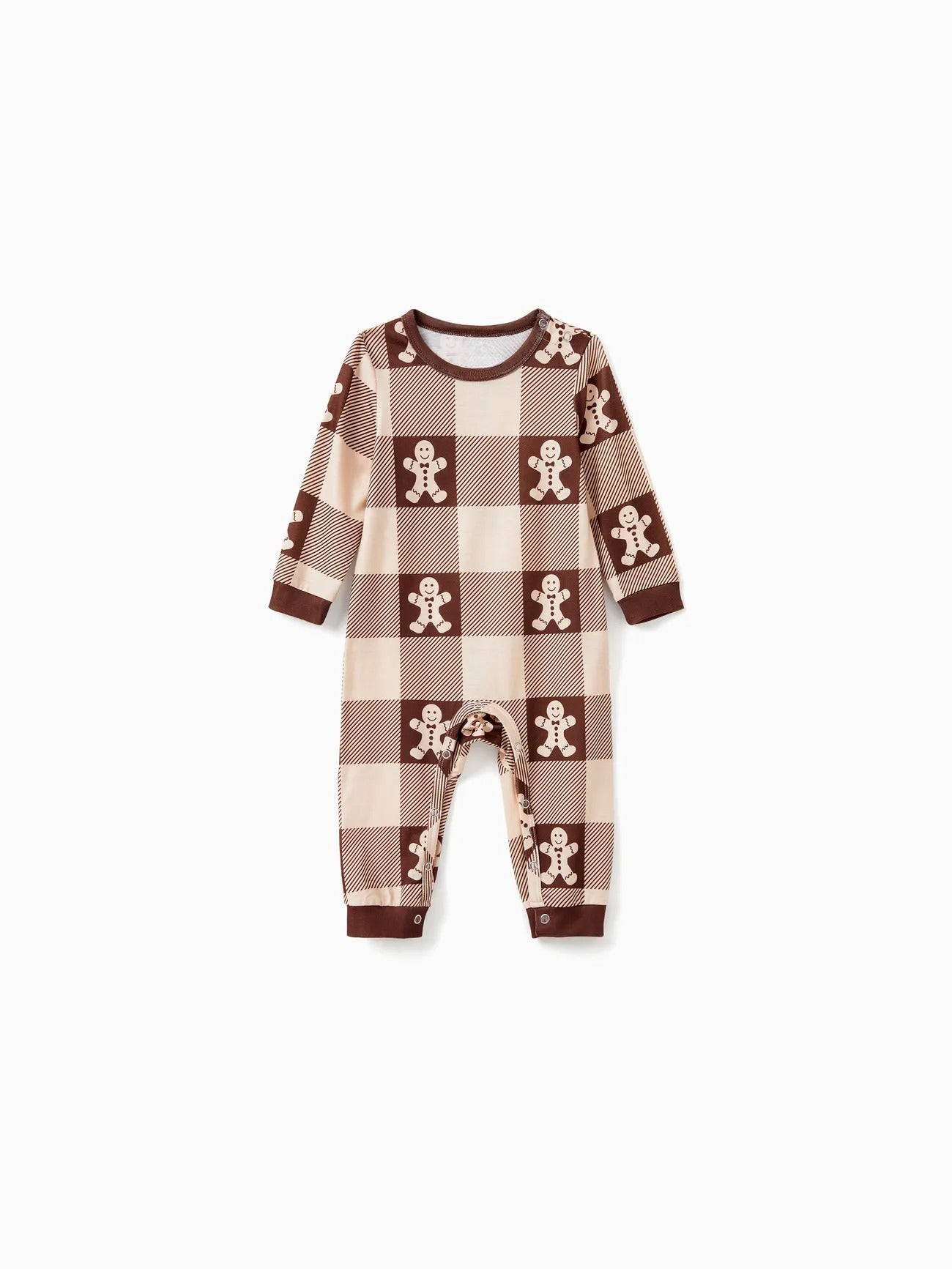 Gingerbread Plaid Family Matching Pajama Set Baby