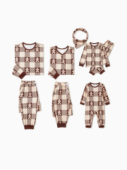 Gingerbread Plaid Family Matching Pajama Set Women S