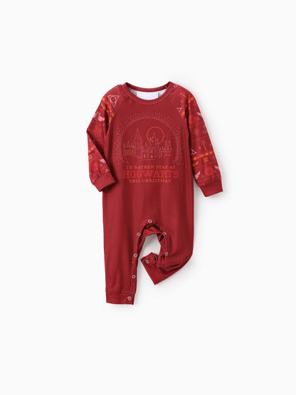 Harry Potter Theme Family Matching Christmas Pajama Set Baby Girl