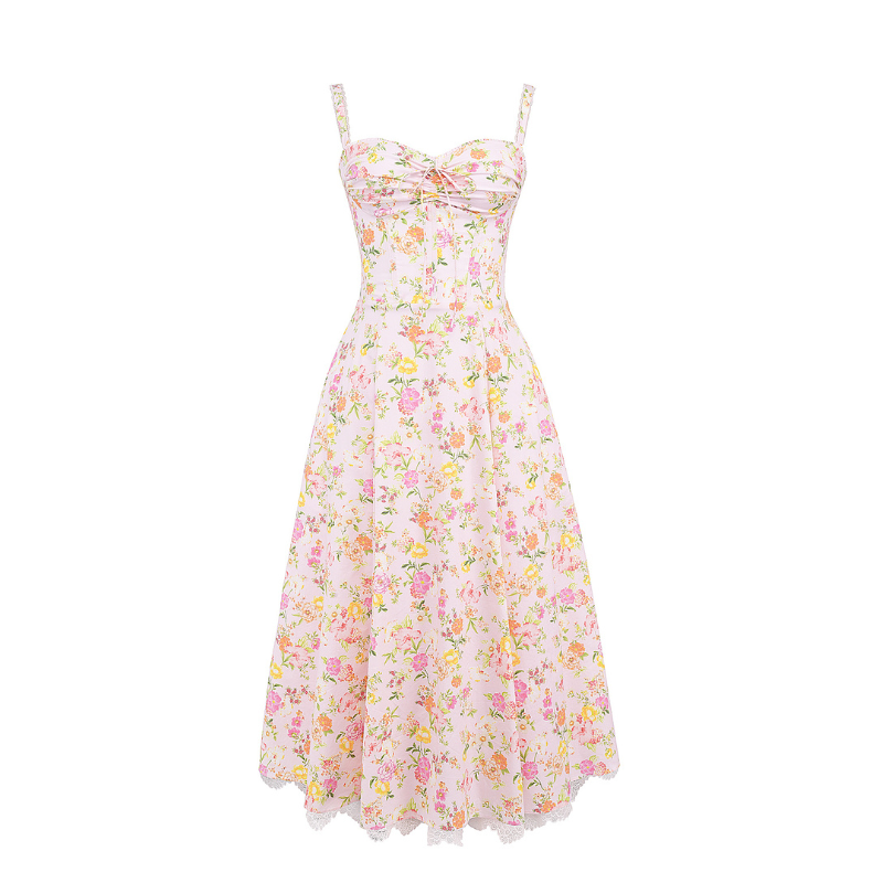 Peony Floral Printed Design Sundress