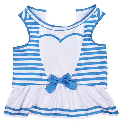 Blue Stripes Dress Outfits