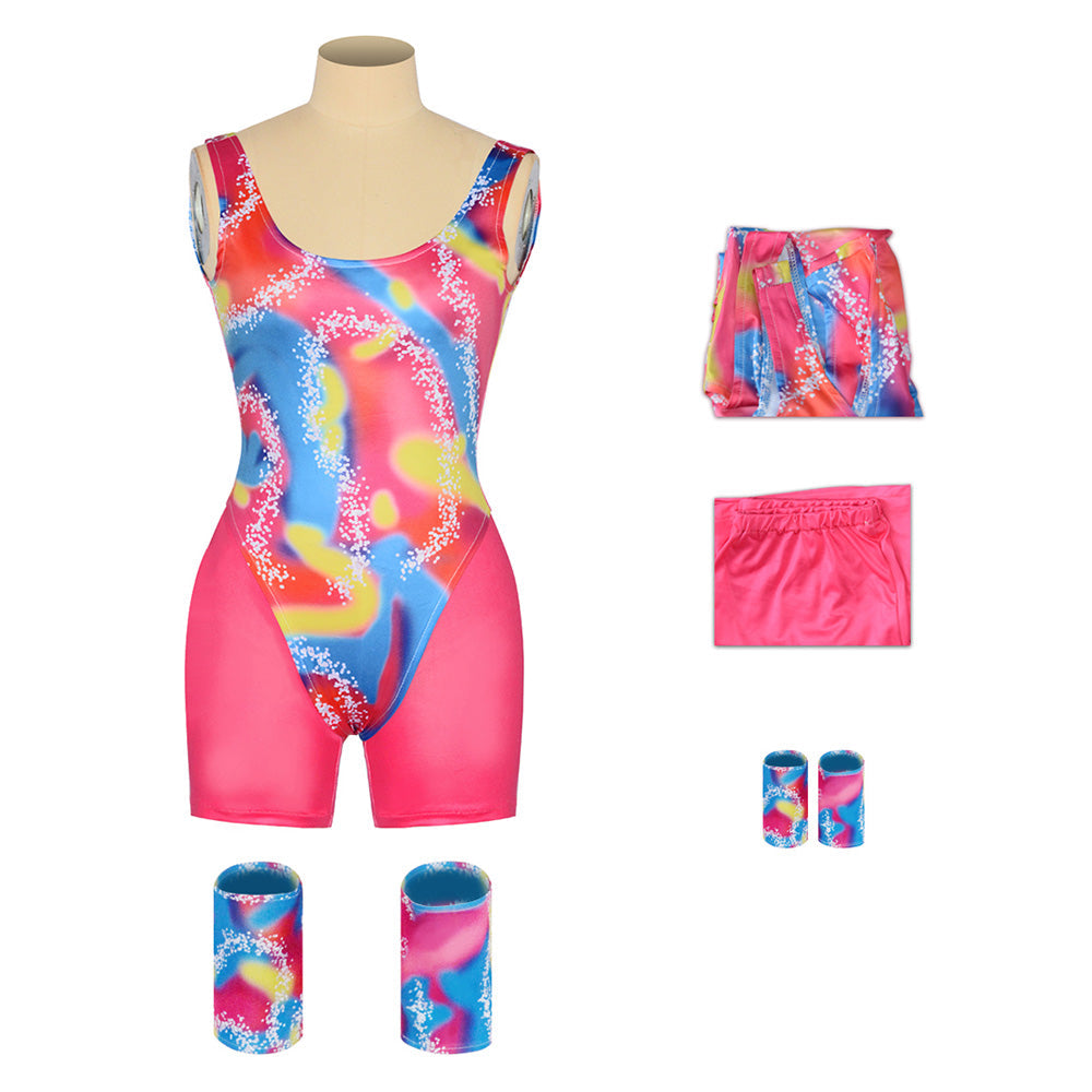 Barbie Retro Margot Robbie Cosplay Swimsuit