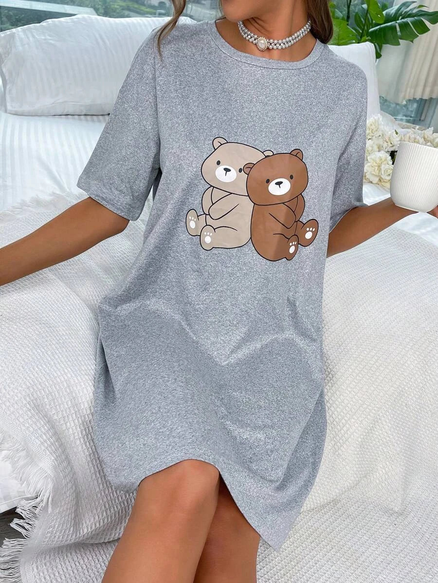 Bear Printed Nightdress