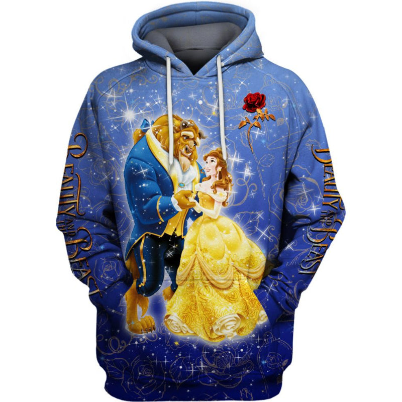 Beauty And The Beast Character Activewear Set Hoodie