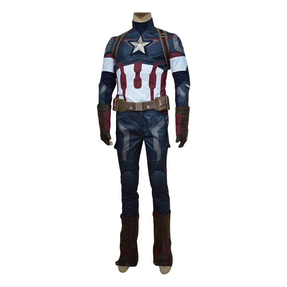 Captain America Uniform Outfit Cosplay Costume