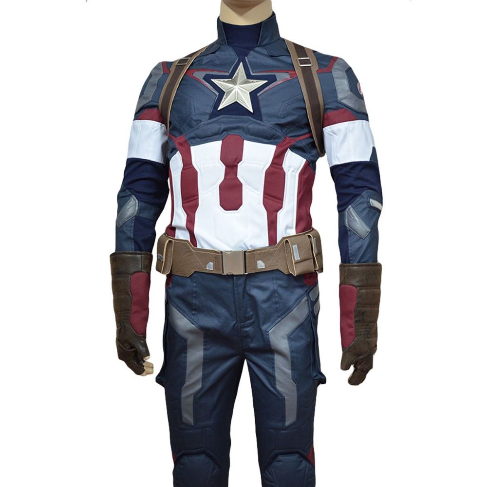 Captain America Uniform Outfit Cosplay Costume