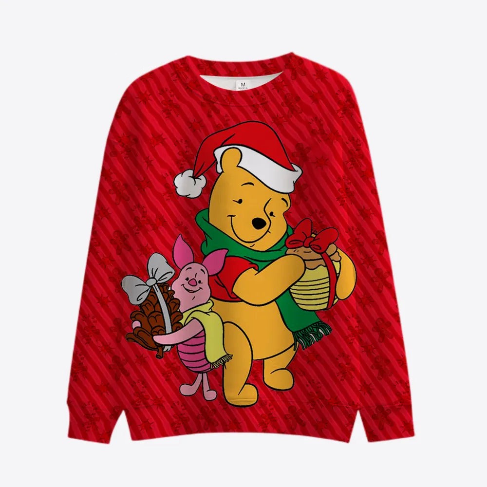 Carnival Christmas Themed Cartoon Print Pullover