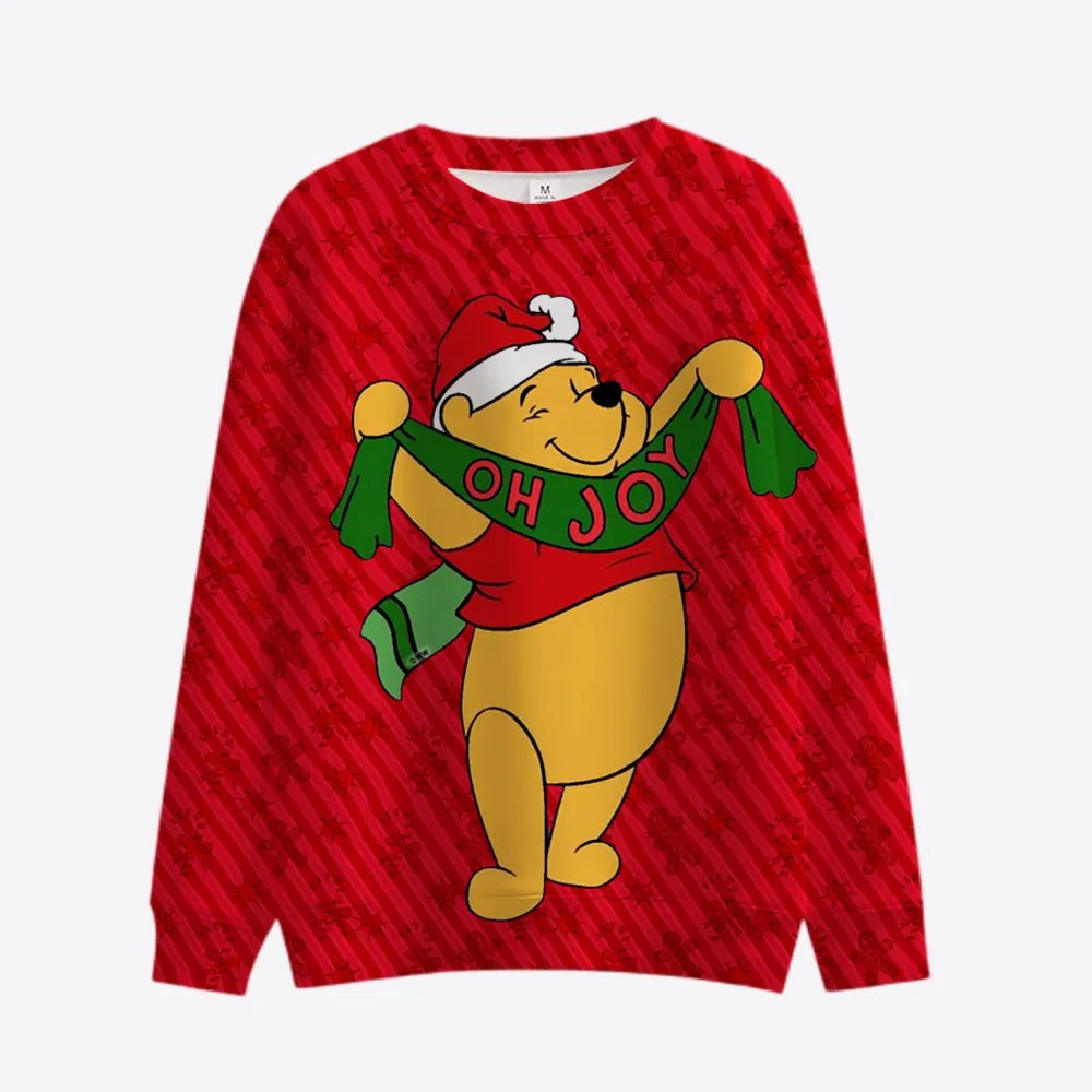 Carnival Christmas Themed Cartoon Print Pullover