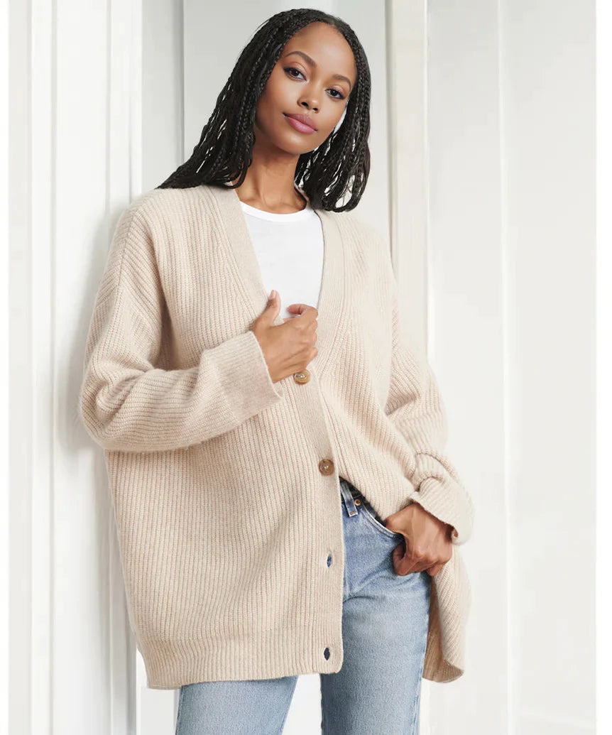 Cashmere Cocoon Cardigan Oatmeal