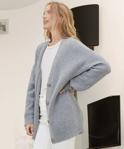 Cashmere Cocoon Cardigan Grey