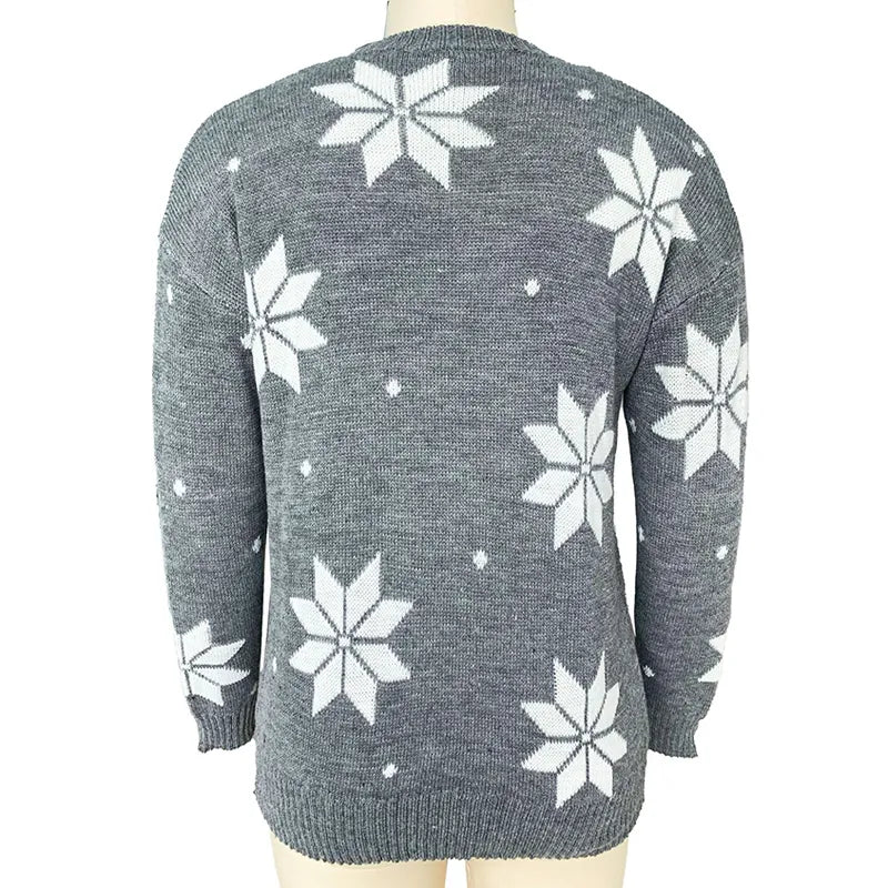 Casual Deer Printed Sweater