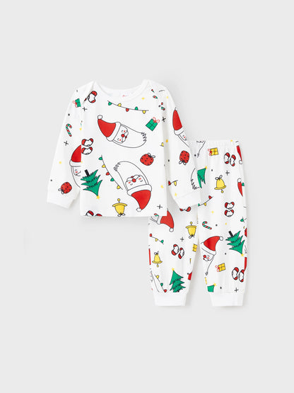 Christmas Festival Print Family Matching Set Baby