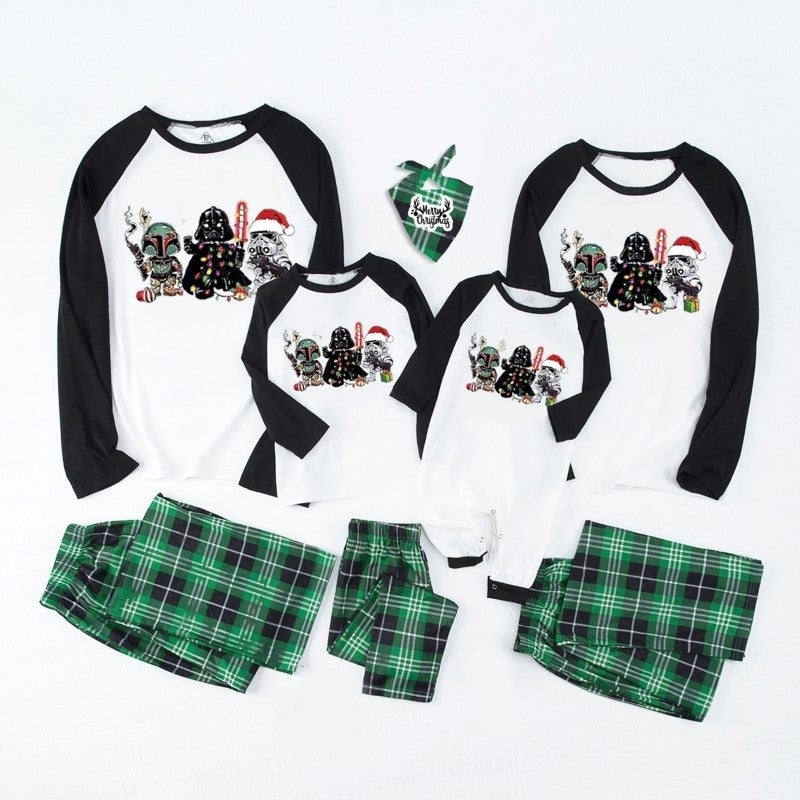 Star Wars Family Matching Christmas Pajama Set Green