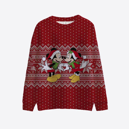 Christmas Themed Mickey And Minnie Sweatshirt Style 4