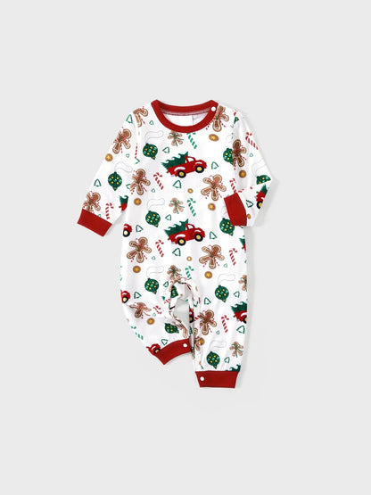 Christmas Tree Patterned Family Matching Set Baby