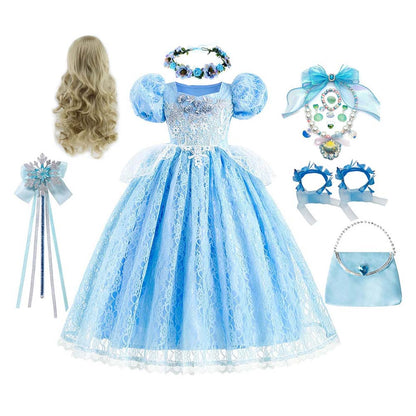 Cinderella Cosplay Dress For Kids