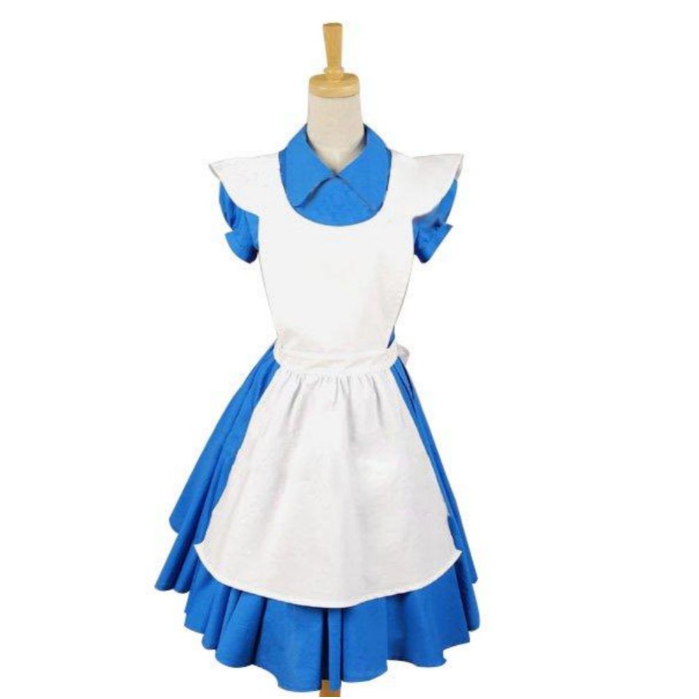 Classic Alice Dress Costume Inspired By Wonderland Movie