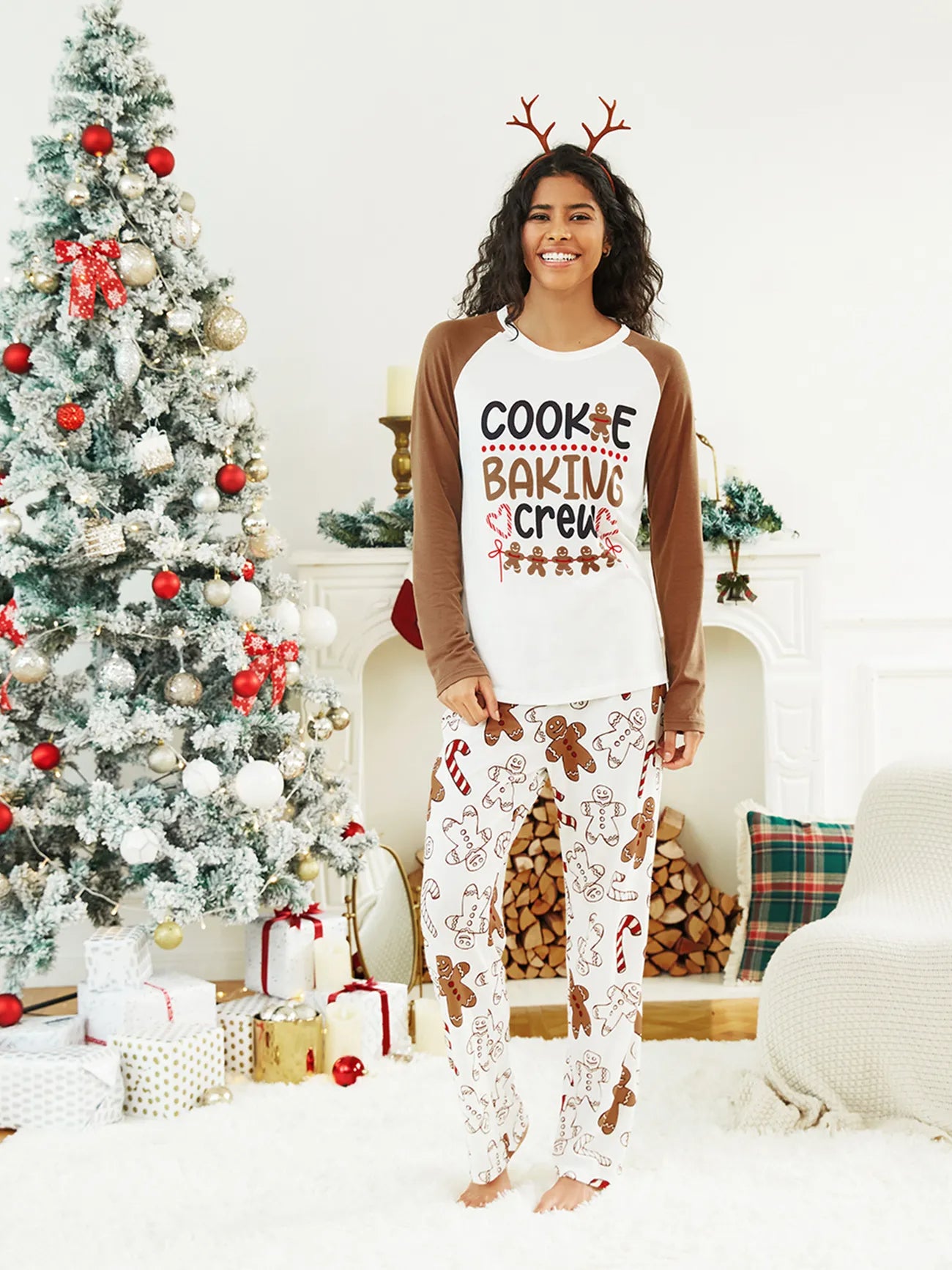 Cookie Baking Crew Family Matching Pajama Set Women