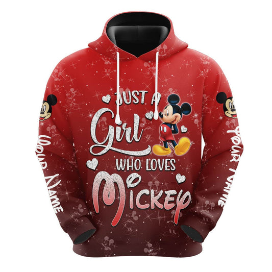 Custom Mickey Mouse Hoodie And Capris Leggings Set Hoodie