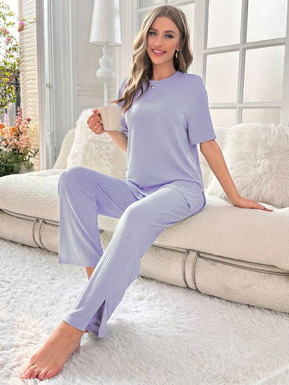 Drop Tee And Pants Lounge Set