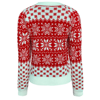 Elegant Christmas Themed Knitted Sweater