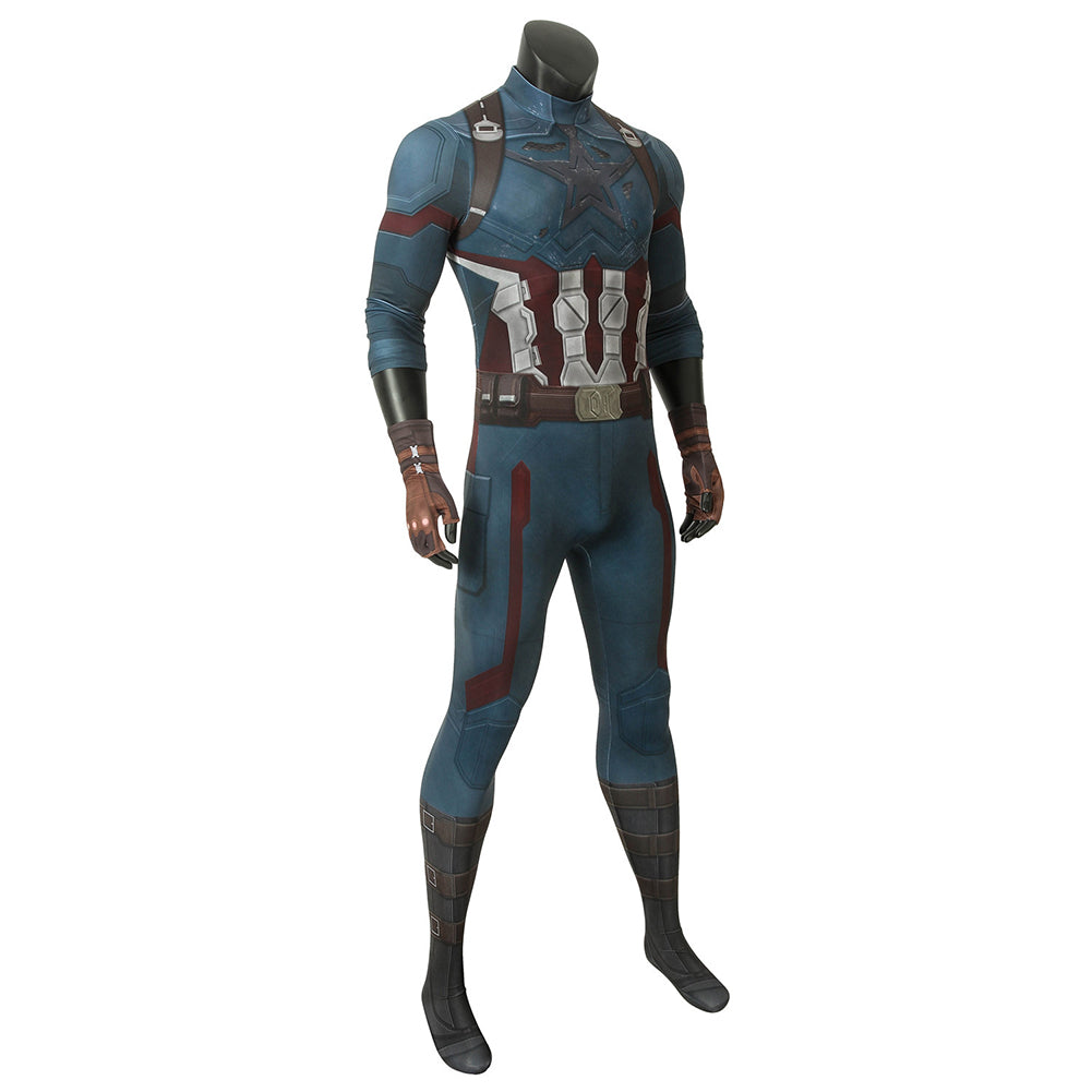 Epic Captain America Infinity War Cosplay Jumpsuit
