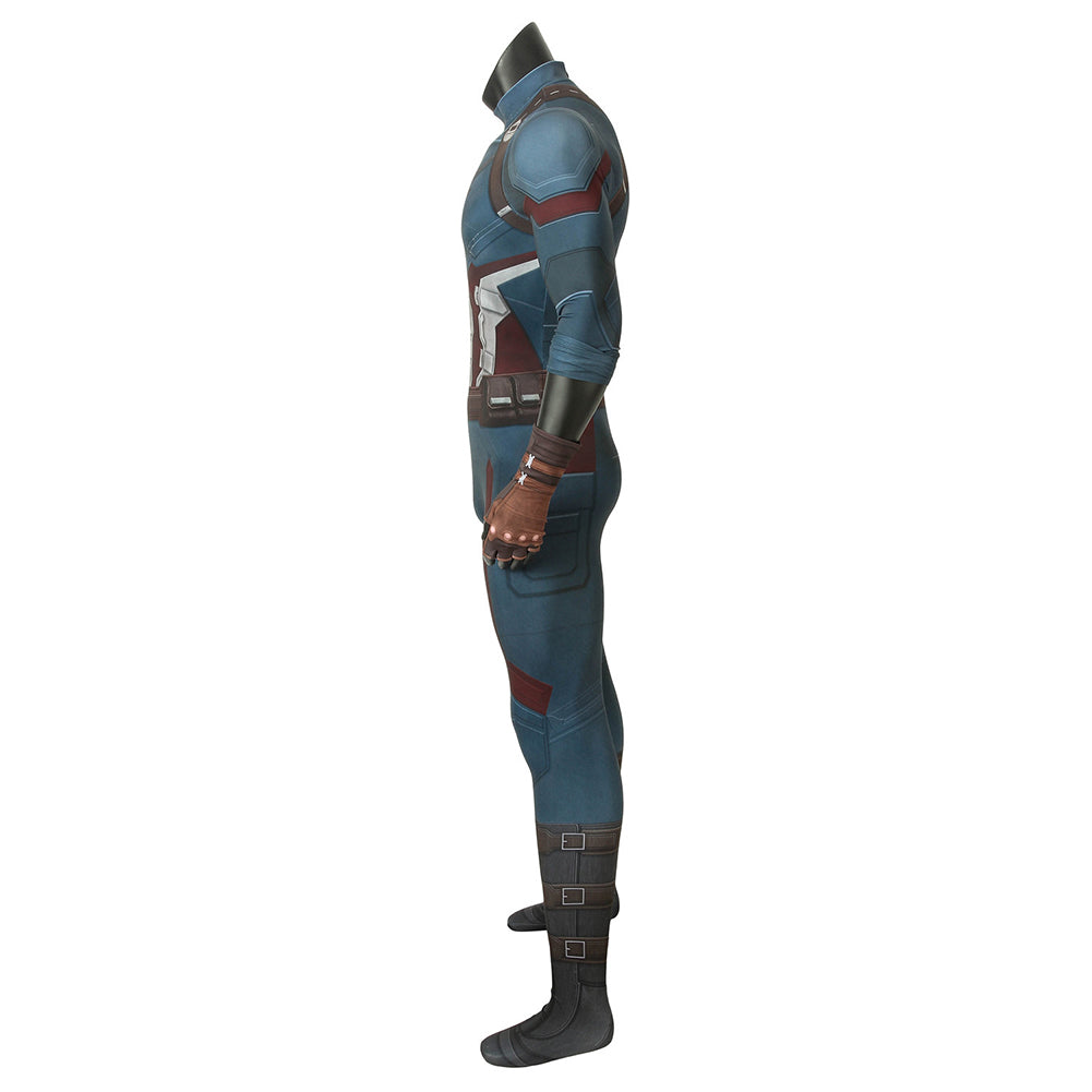 Epic Captain America Infinity War Cosplay Jumpsuit