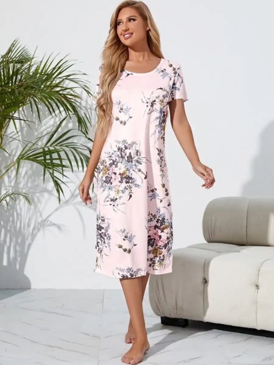 Floral Print Nightdress