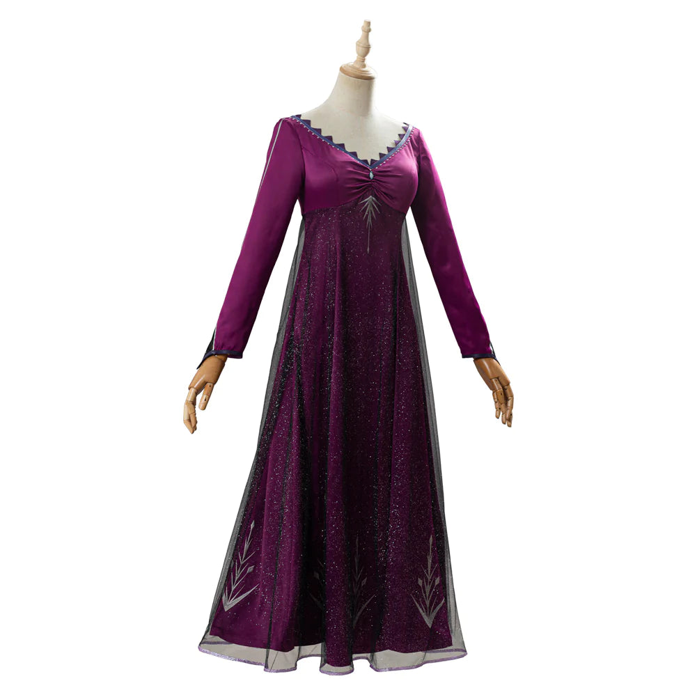 Frozen 2 Elsa Purple Cosplay Costume