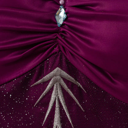 Frozen 2 Elsa Purple Cosplay Costume