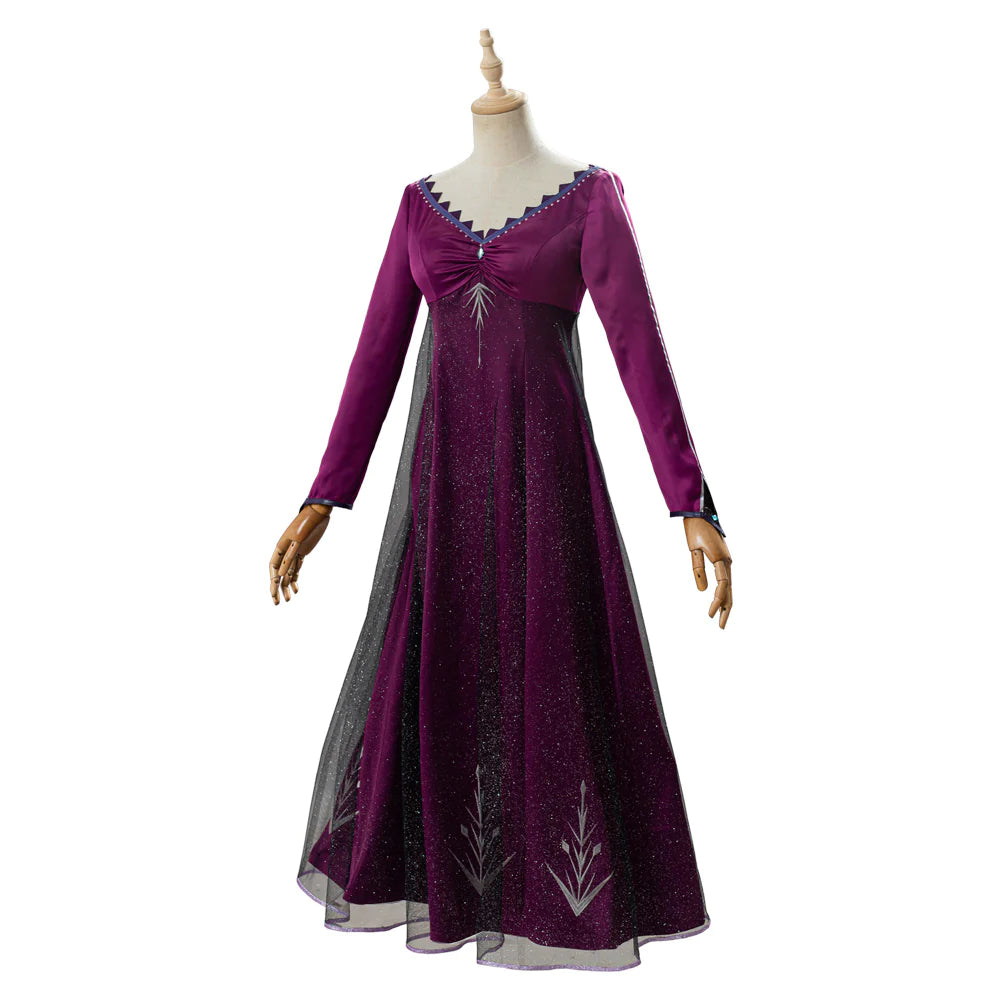 Frozen 2 Elsa Purple Cosplay Costume