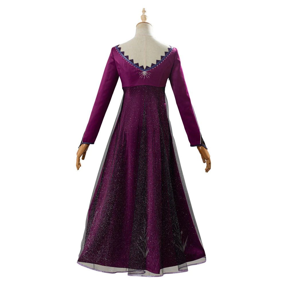 Frozen 2 Elsa Purple Cosplay Costume