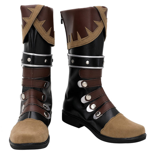 Genshin Impact Diluc Ragnvindr Cosplay Boots