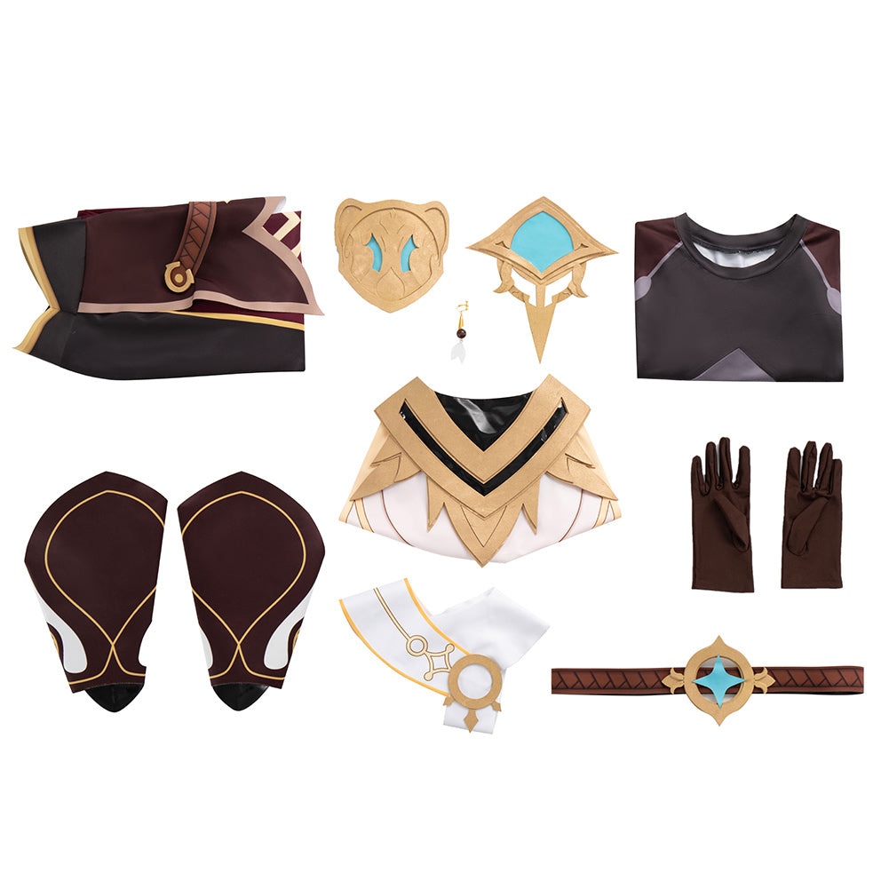 Genshin Impact Traveler Aether Cosplay Costume