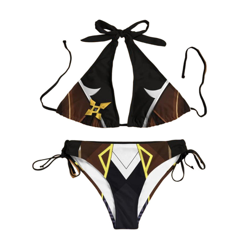 Genshin Impact Zhongli Cosplay Swimsuit Costume