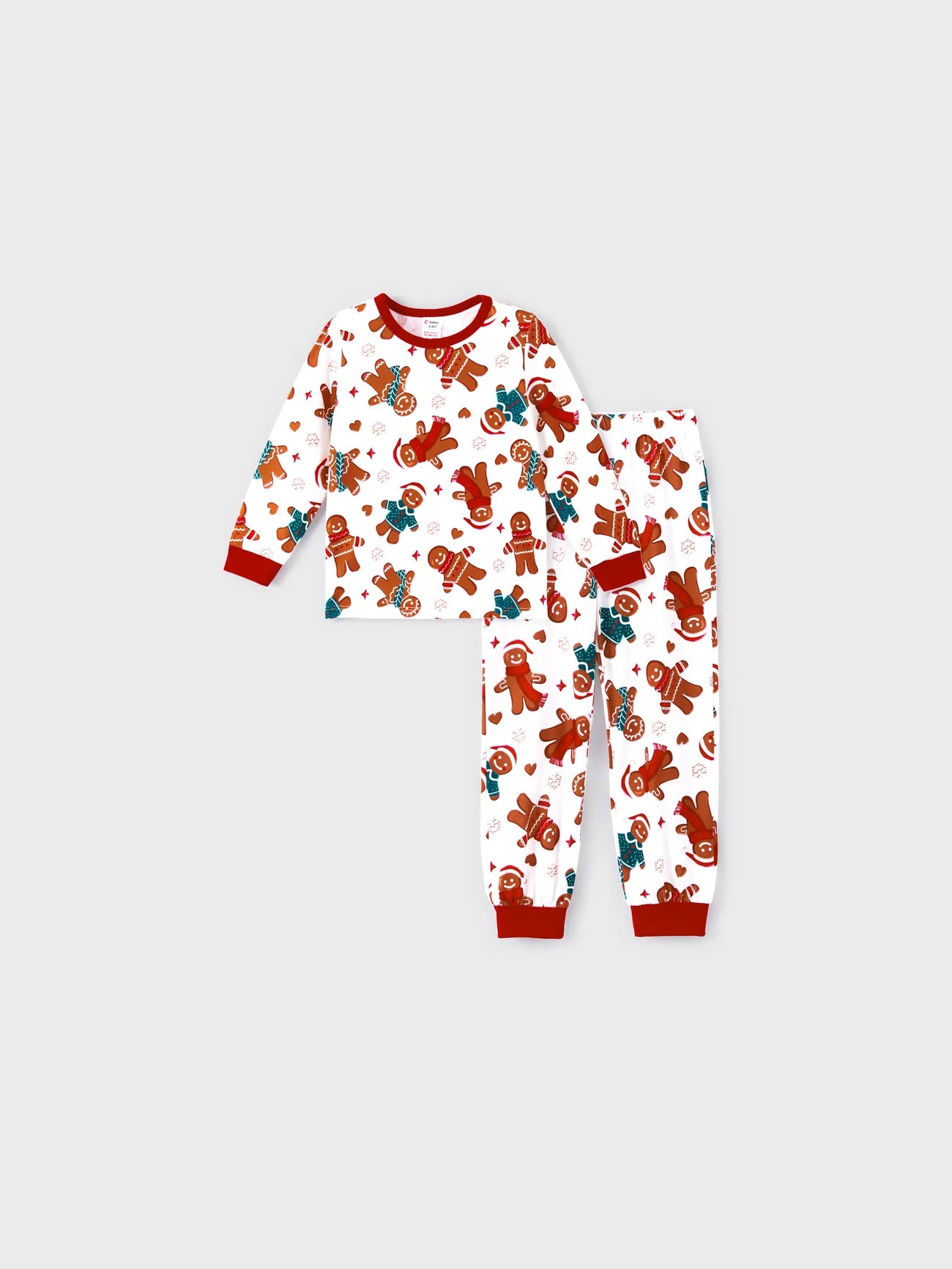 Gingerbread And Candy Cane Family Matching Pajama Set