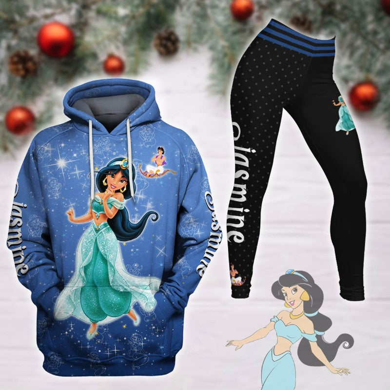 Jasmine Castle Glitter Hoodie And Leggings Set 6XL