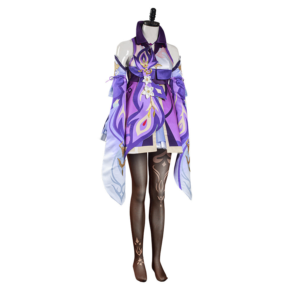 Keqing Cosplay Costume Dress